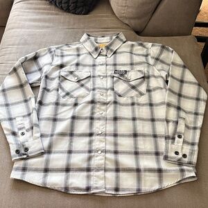 DIXXON Women's Black & White Flannel